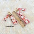 Pink Halloween Ghost Key Fob, Keychain Wristlets, Pumpkin Key Fobs, Wristlet for Keys, Key Wristlet