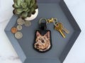 Realistic Norwich Terrier Keychain | Embroidered Key Fob or Bag Charm, Great gift for Pet Parent