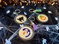 Halloween Sugar Cookie Keychain: Ghost, Pumpkin, Cat - Custom Tassel Spooky Bag Charm