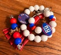 NFL • Giants Wristlet/keychain/cup charm combo