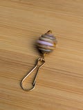 Pink Bee Hive Zipper Pull, Glass Purse Dangle, Zipper Charm, Jacket Pull, Decorative Zip Pull