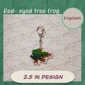 Red-Eyed Tree Frog Keychain – 2.5” Acrylic Charm