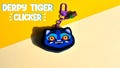 Derpy tiger clicker fidget toy, anti-stress keychain, kpop demon hunters, gift, keychain, 3D print, huntrix, saja boys