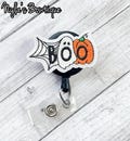 Boo Badge Reel, Ghost Badge Reel, Halloween Badge Reel, Nurse Badge Reel, Medical Badge Reel, Retractable ID Badge Holder, Spiderweb Badge