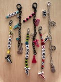 bag charm | handbag charm | purse charm | trendy | chain | beads | backpack charm | keychain | zipper pull | music | custom | charm