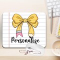 Pencil Bow Mouse Pad