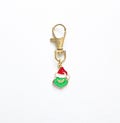 Dr. Seuss Inspired Grinchmas Bag Charm / Zipper Charms / Character Charm / Cute Charm / Bag Pendant