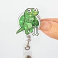 Lizard Badge Reel, Cute Animal ID Holder, Retractable Name Badge, Nurse Badge Reel, Funny ID Clip, Office Badge Holder, Work ID Reel