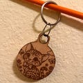 Wooden custom keychain