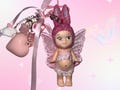 Bedazzled Sonny Angel Keychain- Coquette, Y2k, Animal Series- Rabbit