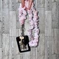 Pink Bow Scrunchie Lanyard | Teacher Lanyard | Phone Strap | Teacher Gift | Badge Holder