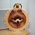Custom Hand Carve Pet Leather Bag Charm Personalized Dog Portrait Cat Keychain Handmade Engraving Pet Memorial Gift Pet Owner Gift Bag Tag