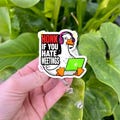 Honk If You Hate Meetings Goose Badge Reel – Funny Work From Home Badge Holder, Office Humor ID Reel, Coworker Gift