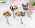 Custom Badge Reel Funny, Handdrawn Dog Cat Badge Reel, Nurse Badge Reel, Christmas Badge Reel, Retractable Badge Holder, ID Badge Buddy