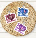 Personalized Huntrix I Love My Girlfriend Matching Emergency Contact Backpack Tag, Huntrix Inspired NFC Phone Scan Tag, Mira Rumi Zoey Tag
