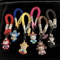 Handmade Polymer Clay Labubu Style Keychain,Kawaii Cartoon Bag Charm, Handmade Gift,Handmade clay keychain,Unique Keychain