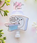 Cute Mri Machine Badge Reel, Radiology Tech Badge Holder, RN ID Holder, Mri Tech Gift, Radiologic Tech Gift, Medical Worker Gift