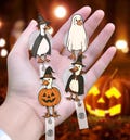 Funny Silly Goose Halloween Badge Reels, Spooky Goose Badge Holder, Nurse Halloween ID Reel, Retro Halloween Gift, Goose Badge Reels