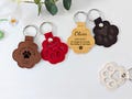 Pet Fur Memorial Keychain-Personalized Pet Hair Keepsake Key Ring-Leather Pet Fur Keychain-Pet Sympathy Gift-Dog Cat Hair Storage Keyring