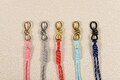 Paracord Bag Charm With Large Metal Clasp, Colorful Knot Rope Keychain For Purse, Tote, Backpack, Durable Handmade Accessory