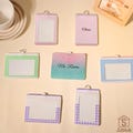 Customized Badge Holder,Soft Badge Holder,ID Card Holder,Plaid Striped,Name Card Holder,Lanyard Accessory,School,Hospital,Office Essentials