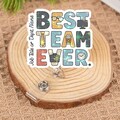 Best Team Ever Badge Reel, Office ID Holder, Custom Job Title Retractable Badge Clip, Cute Coworker Gift, Employee Appreciation Badge