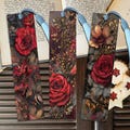Personalized Floral Bookshelf Bookmark Custom Name Tassel Book Mark Gift for Readers Teachers Students Book Lovers Reading Accessories