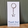 Thank You for Your Support Keychain – Volunteer Appreciation, Team Thank You