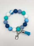 Ocean Vibe Silicone Beaded Keychains