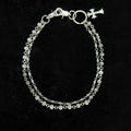 Gothic Cross Chain, Punk Biker Jewelry, Vintage Streetwear double layer Chain, Luxury Rockstar Body Accessory c1