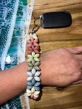 Beaded wristlet, Fun Gifts for Women, keychain accessories, keychain wristlet, Silicone Bead Bag Tag, Gifts for her