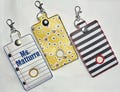 Custom Leather Embroidered ID Badge Holder | Centegix Badge Cover | Personalized Teacher Gift | School Staff Accessory
