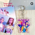 K-pop Demon Hunters Keychain, Acrylic Pendant Keychain, Huntrix, Movie Character Keychain Gift, Saja Boys, Demon Hunter Decor for Fans