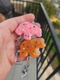 Halloween Sugar Cookie Badge Reel, Cookie Badge Reel, Nurse Badge, Halloween Badge Reel, Spooky Badge Reel, Animal Cookie Badge Reel Glow