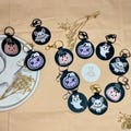 Halloween Keyring – Spoo-teness Collection Faux Leather Ghost, Pumpkins and Bat Keychains – Cute  Kawaii Halloween Accessories, handmade.