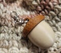 Acorn Fall Storage/ Stash Compartment Keychain.