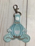 Pumpkin Carriage Themed Key Fob/Charm