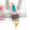 Silicone  Beaded lanyard, Gift for writing teacher, Teacher Lanyard with keyring and breakaway safety clasp, Adorable teacher lanyard,