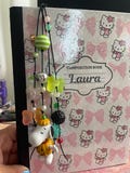 Sn**py Halloween dog beaded dangle junk journal bookmark bag charm gift jewelry backpack charm