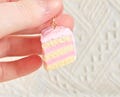 Baby Pink Vanilla Cake Charm