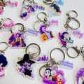 Kpop Demon Keychain Charms, 1.57 Inches Hunter Huntrix Key Chain, Mira, Rumi, Zoey, Jinu, Gift for Her, Bag Charm Gifts, Bag Decor