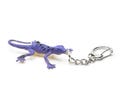 Salamander Keyring Miniblings Pendant Gecko Lizard Reptile Purple