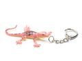 Salamander Keyring Miniblings Pendant Gecko Lizard Reptile Pink