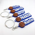 Personalized Basketball Name Tag Keychain | Youth Sports Team Equipment Bag Player Name Tag, Custom School Backpack ID