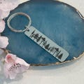 Forest and Tree Stainless Steel Keychain, Unique Gift, Camper, Backpack