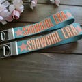 Showgirl Era Wristlet Keychain, Orange Green Showgirl Gifts, Handmade Showgirl Car Accessories