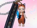 Cute Sonny Angel Keychain- Coquette, Y2k, Cat Life Series- Brown & Black