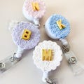 Badge Reel Flower Badge Reel Cute Badge Clip Holder Nurse Essential for Work Accessory for Badge Id Holder Personalized Nurse Gift Idea