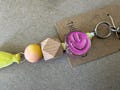 Smiley Face Book Bag Charm