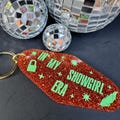 Life of a Showgirl Swift Inspired Retro Keychain